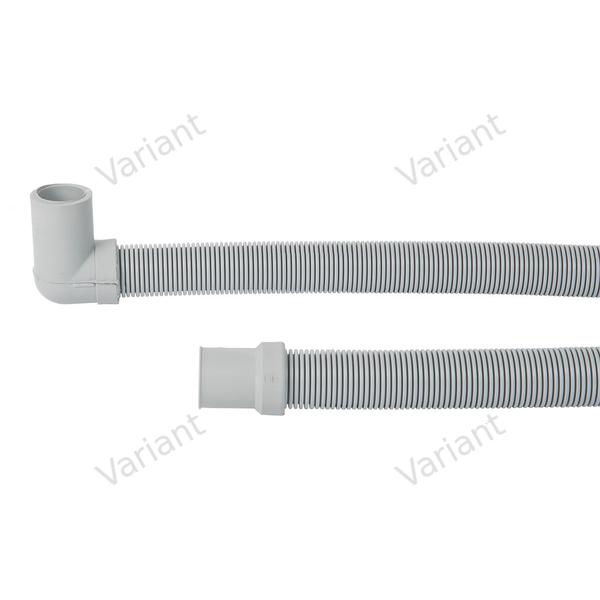 Lowrex Blowmold - Drain hose - 19mm 2.5m - 2 cuffs 19/ °90-22mm