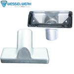 AGS200 - nozzle - 50mm 20cm - PP brushstrip - Wessel-Werk