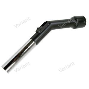 Bent end - 32mm 13cm - chrome tube - Plastiflex