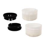 Bent end - 32mm - chrome tube 13cm - clickring - screw cuff