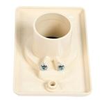 Inlet valve - round door - beige - Central Vac