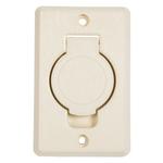 Inlet valve - round door - beige - Central Vac