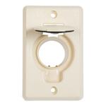 Inlet valve - round door - beige - Central Vac