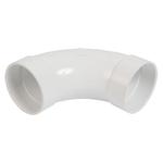 Sweep bow - 90° - cuff/cuff - white - Central Vac