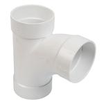 T-Piece - 90° - 3x cuffs - white - Central Vac