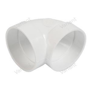 Short bow - 90° - cuff/cuff - white - Central Vac