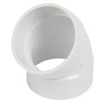 Short bow - 45° - cuff/cuff - white - Central Vac