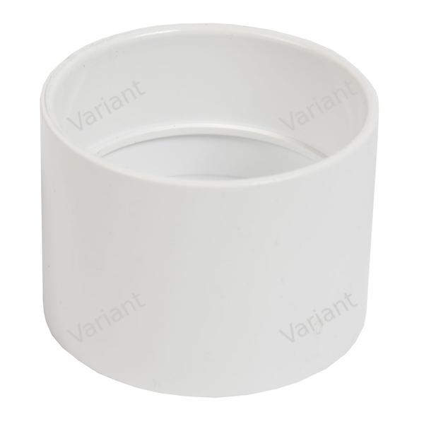 Coupler - stop edge - white - Central Vac