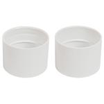 Coupler - stop edge - white - Central Vac