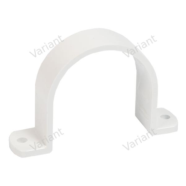 Mounting bracket - tube 2" - white - Central Vac
