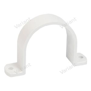 Mounting bracket - tube 2" - white - Central Vac