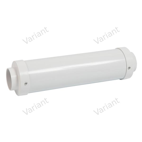 Exhaust muffler - white - Central vac - Plastiflex