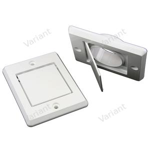 Exhaust vent cap - 11,6x 9cm - white - Central vac