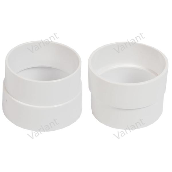 Pipe - adapter - 2" x 50mm - white - Central Vac