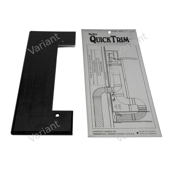 Trimplate - Vacpan - black - Central Vac