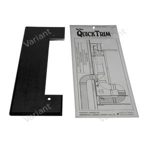 Trimplate - Vacpan - black - Central Vac