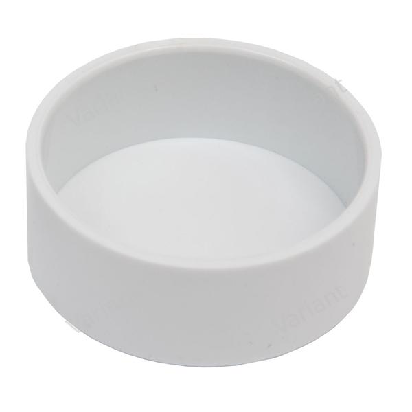 Tube end - 2" - white - Central Vac