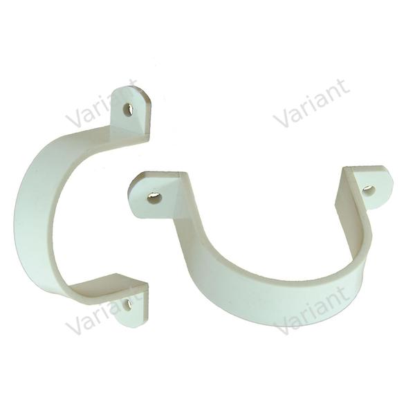 Tube mounting bracket - 2" - white - Central Vac