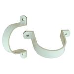 Tube mounting bracket - 2" - white - Central Vac