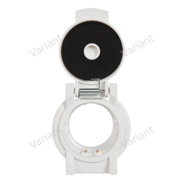 Utility valve - round - white - Central Vac