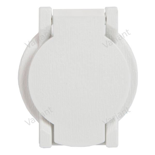 Utility valve - round - white - Central Vac