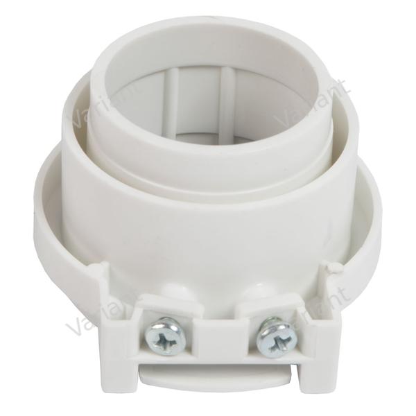 Utility valve - round - white - Central Vac