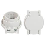 Utility valve - round - white - Central Vac