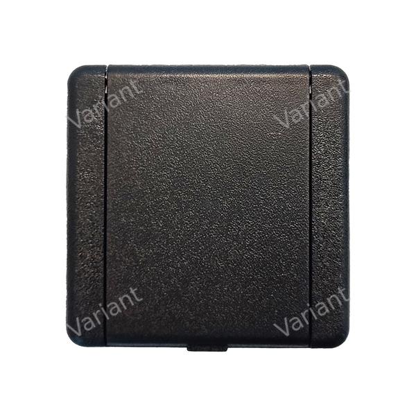 Inlet valve - square cap - black - Central Vac