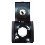 Inlet valve - square cap - black - Central Vac