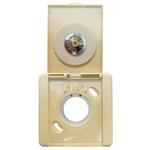 Inlet valve - square cap - beige - Central Vac