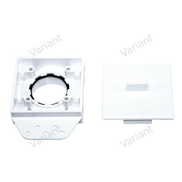 Mounting plate - plaster guard - white - Central Vac