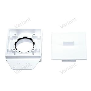 Mounting plate - plaster guard - white - Central Vac