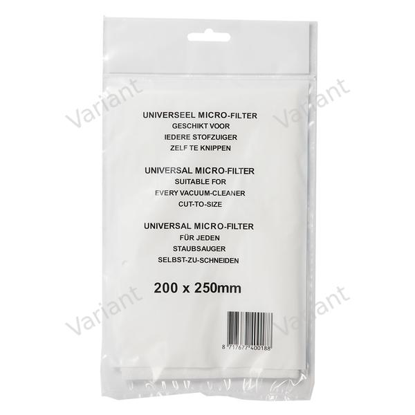 Microfibre - filtre - découpable - 250x 200mm 2mm - universel