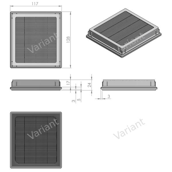 Filtre plissé plat - Nilfisk GM200/499 - HEPA - boîte