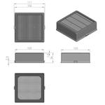 Filtre plissé plat - Nilfisk King - HEPA - boîte