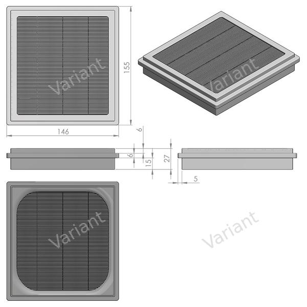 Filtre plissé plat - Nilfisk Extreme - HEPA - boîte