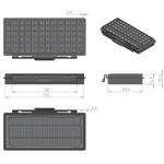 Filtre plissé plat - Bosch/Siemens BSGL5/VSQ8 - HEPA - poly-sac