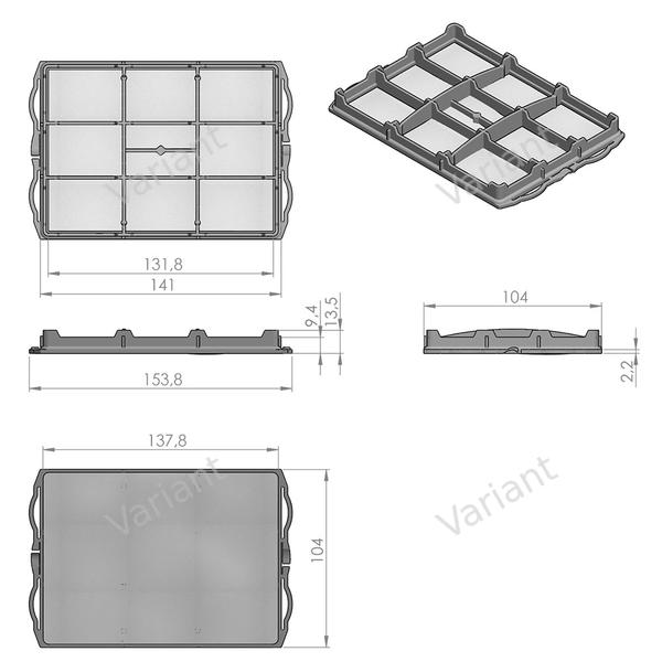 Filtre d'entrée - Bosch/Siemens VS08 - poly-sac