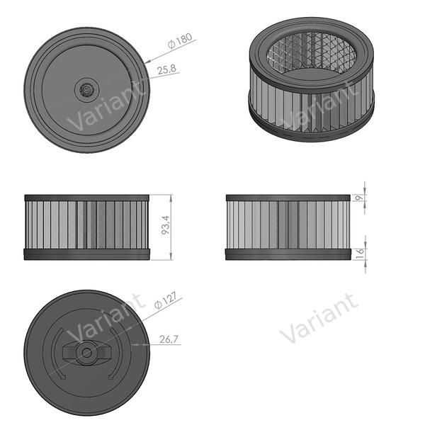 Filtre cartouche - Kärcher WD4000-5999 - poly-sac