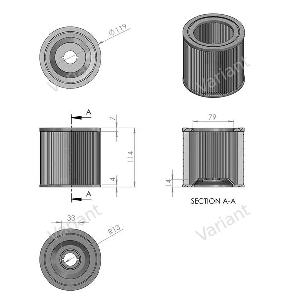 Filtre cartouche - Kärcher (Aspirateur humide et sec)