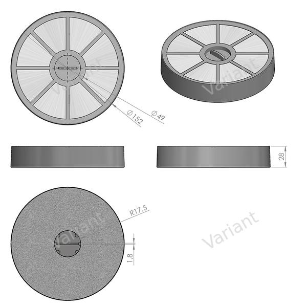 Filtre - Dyson DC-04/05/05PL/08T/19/20/21 - HEPA - poly-sac
