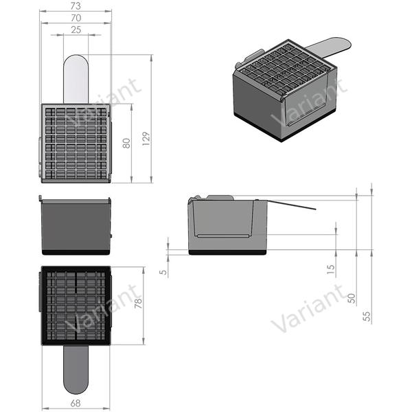 Filtre plissé plat - Vorwerk Kobold VK 135/136 - poly-sac