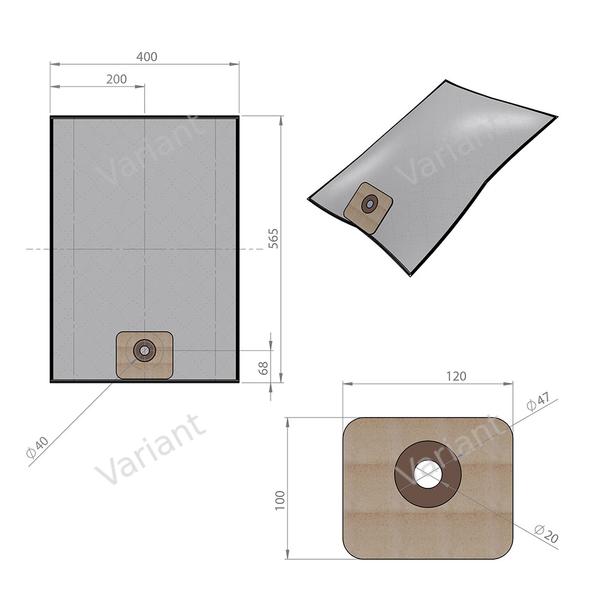 Microfiber - vacuum bags - Nilfisk - polybag