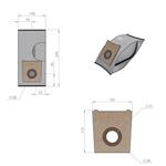 Microfiber - vacuum bags - Bosch  - polybag